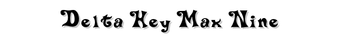 Delta Hey Max Nine font
